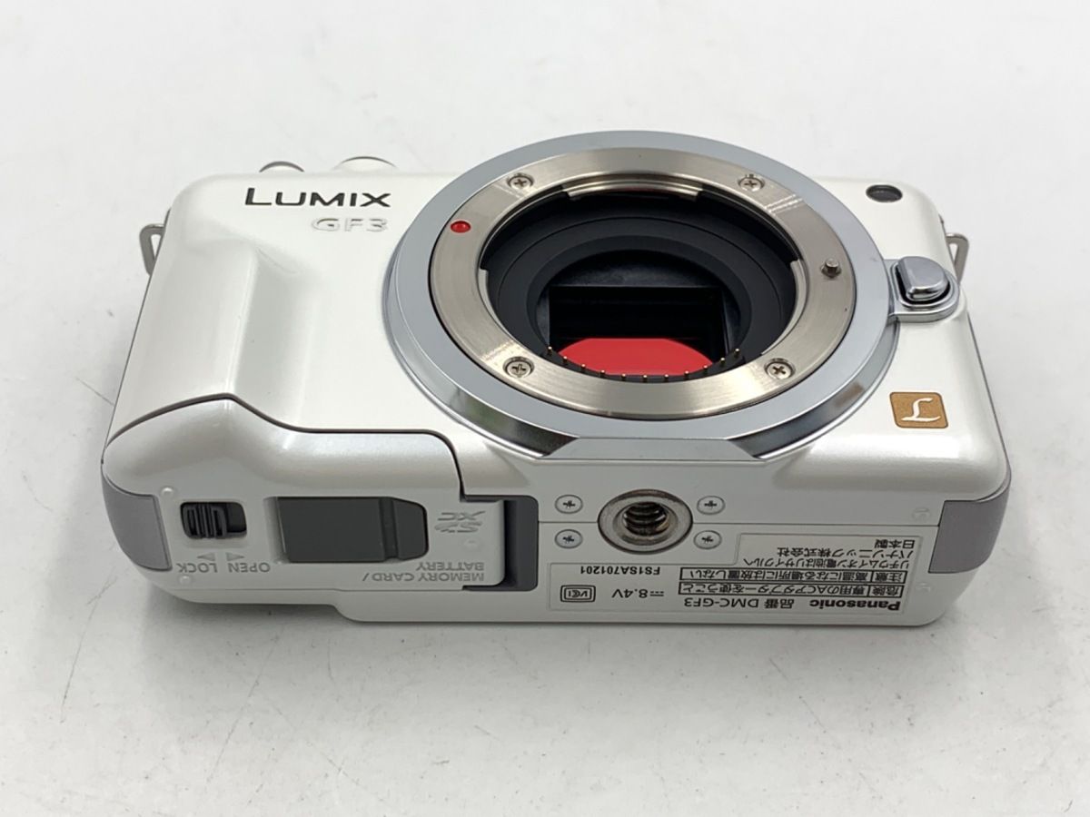 中古】 【良品】 パナソニック LUMIX DMC-GF3-W ボディ シェルホワイト