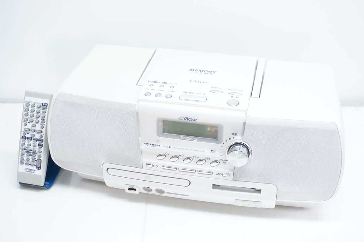 中古】JVC Victorビクター CDMDメモリーポータブルシステム Clavia