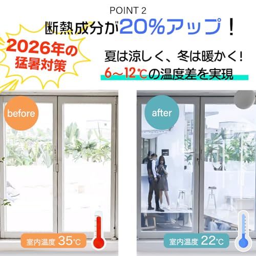 【断熱成分20%増量＆眩しさ軽減】ツール無料付き 水で貼るマジックミラーフィルム 窓ガラス目隠し 断熱シート 窓 遮光シート防犯 ガラス飛散防止フィルム uvカット 外から見えない 紫外線カット(4, ブラウン, 90CMX200CM)送料無 7573dcd3