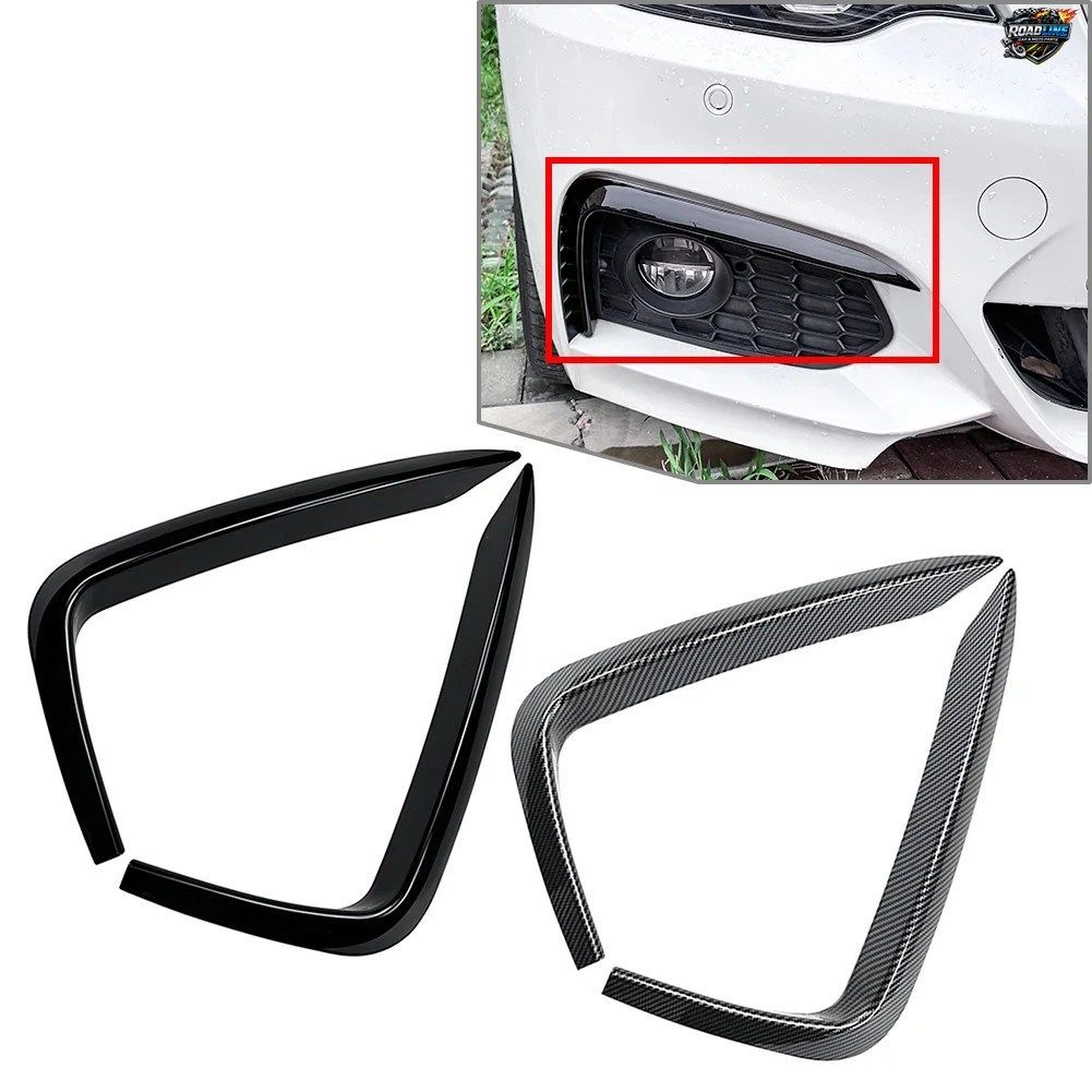 BMW 2シリーズ F22 F23 Mスポーツ 2015 - 19用 フロントバンパーサイドスプリッタースポイラー 2個セット