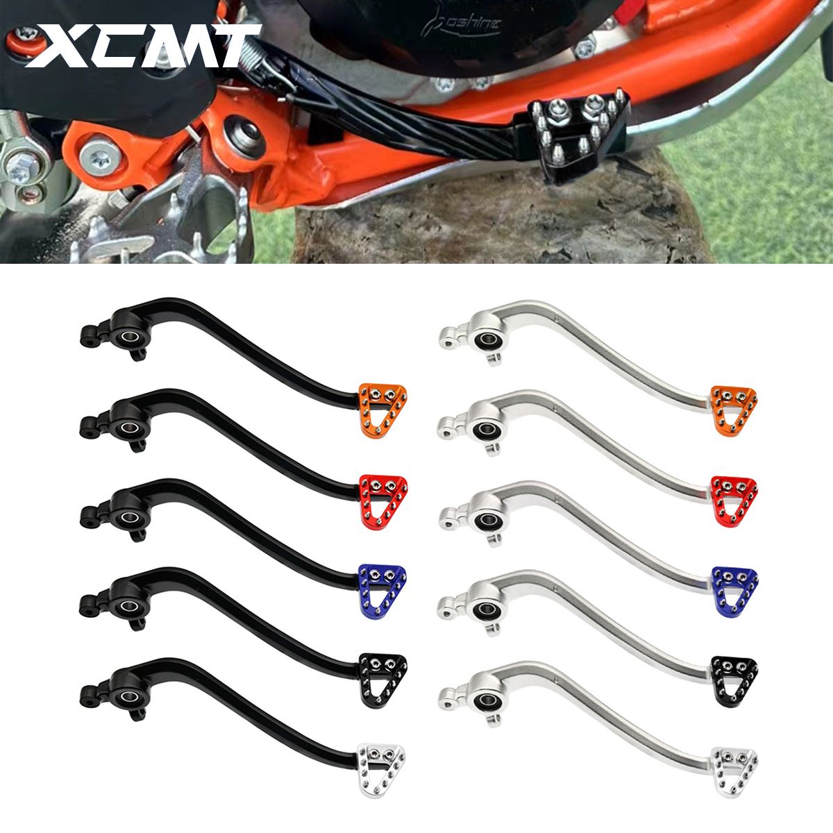 XCMT CNCリアブレーキペダルレバー KTM SX SXF XC XCF XCW XCFW EXC EXCF ハスクバーナ TC TX TE FC FE FX 2016〜2024対応