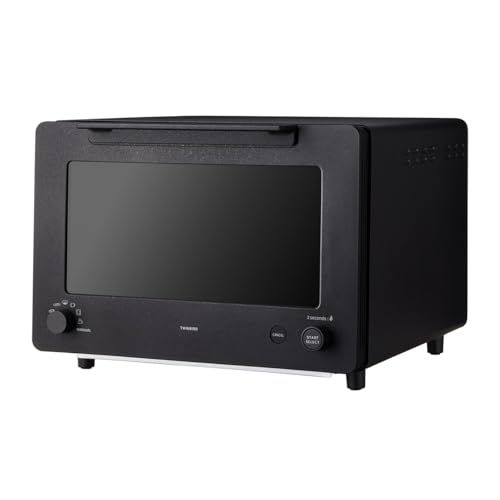 TWINBIRD(ツインバード) トースター オーブントースター 4枚焼き 匠ブランジェ 焦げない オートモード リベイク ヒーター自動制御 ピザモード 冷凍パン 120°C~260°C 日本製 ブラック TS-D487B(カラー: 【4枚焼き】ブラック)