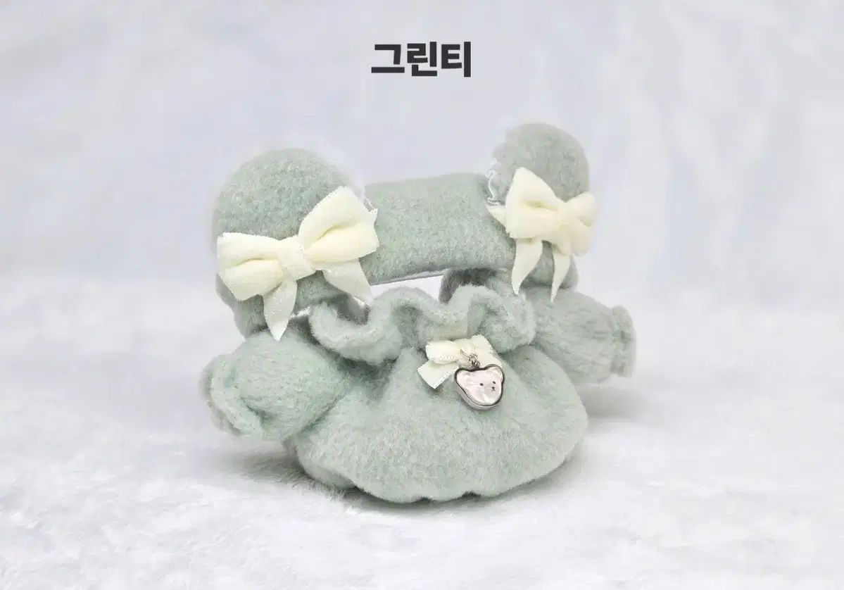 10cm 몽글ベア グリーンT