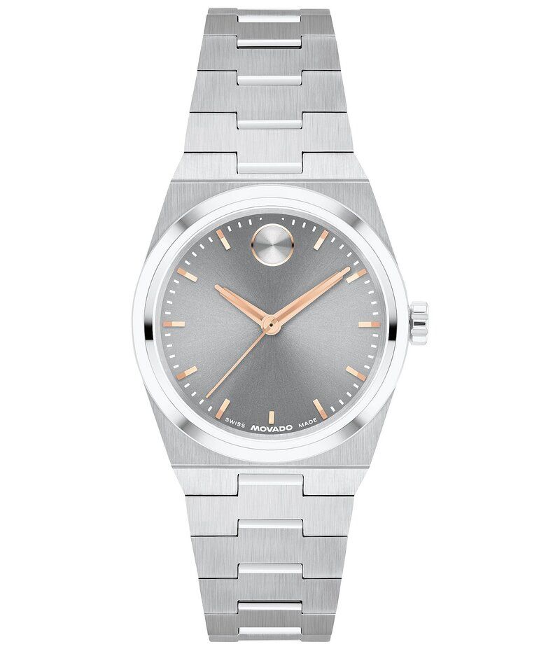 モバド レディース アクセサリー 腕時計 ミニ Tシャツ Movado Womens Bold Quest Mini Quartz Analog Stainless Steel Bracelet Wa