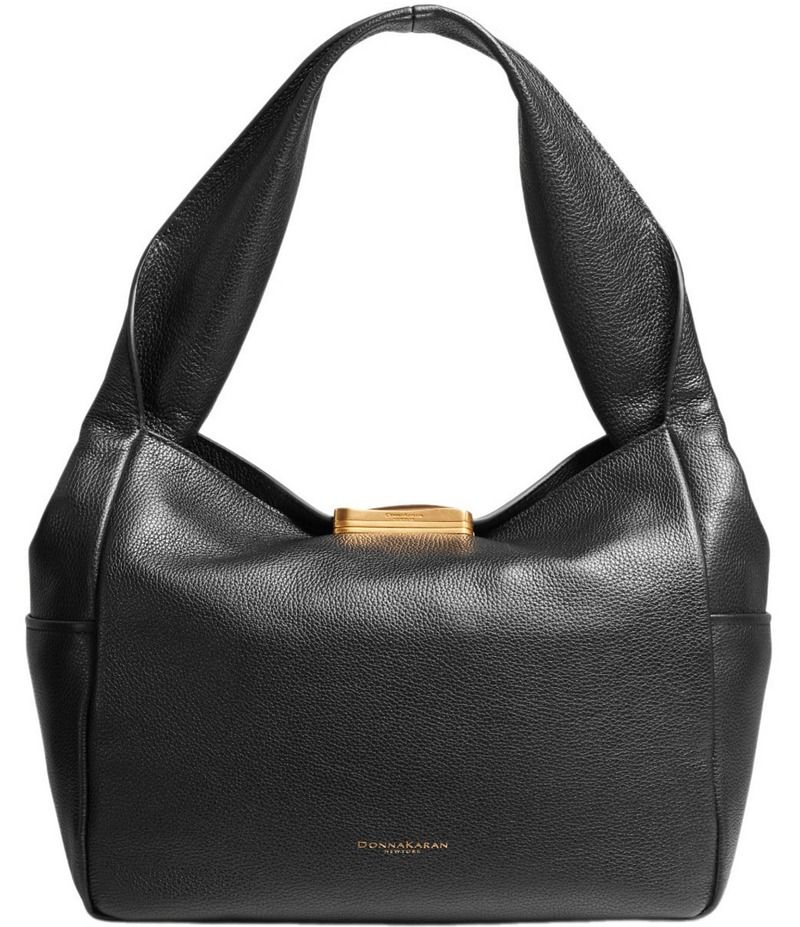 ダナキャラン レディース バッグ ショルダーバッグ Donna Karan Amagansett Shoulder Bag BlackGold ブラック