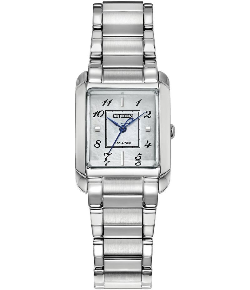シチズン レディース アクセサリー 腕時計 Tシャツ Citizen Womens Bianca Analog Three Hand Stainless Steel Bracelet Watch Si