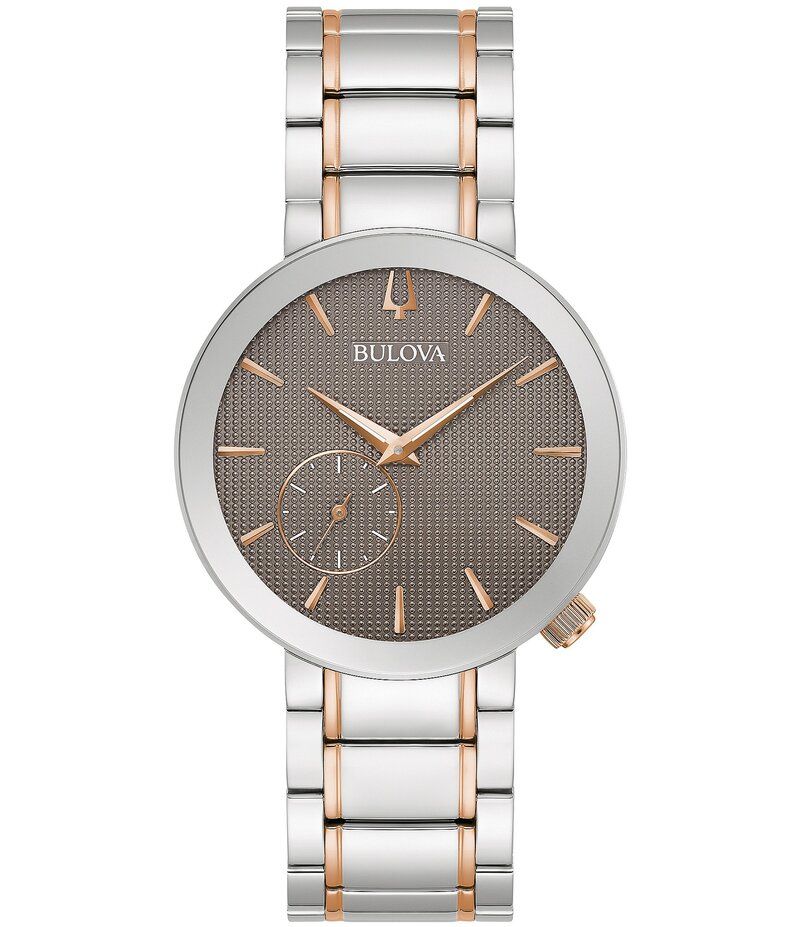 ブロバ レディース アクセサリー 腕時計 Bulova Womens Two Tone Gray Diamond Analog Bracelet Watch Two Tone グレー