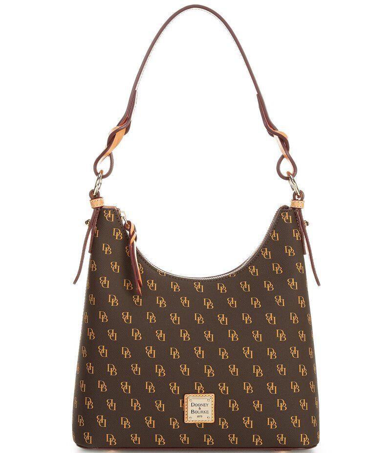 ドーネイアンドバーク レディース バッグ ショルダーバッグ ロゴ Dooney Bourke Bryce Logo Hobo Bag Brown Tmoro ブラウン