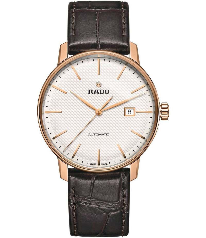 ラド レディース アクセサリー 腕時計 レザー RADO Mens Coupole Classic Automatic Leather Strap Watch Brown ブラウン