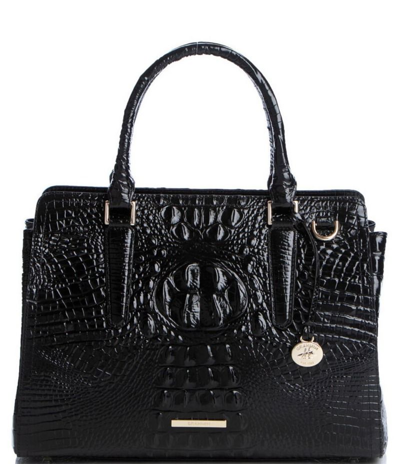 ブランミン レディース バッグ ハンドバッグ BRAHMIN Melbourne Collection Small Finley Satchel Bag Black ブラック