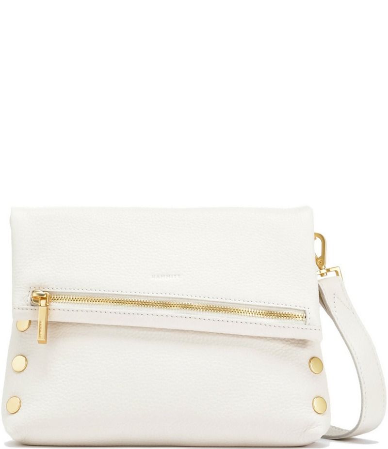 ハミット レディース バッグ ショルダーバッグ レザー Hammitt FoldOver VIP Leather Medium Gold Hardware Crossbody Bag Calla Li