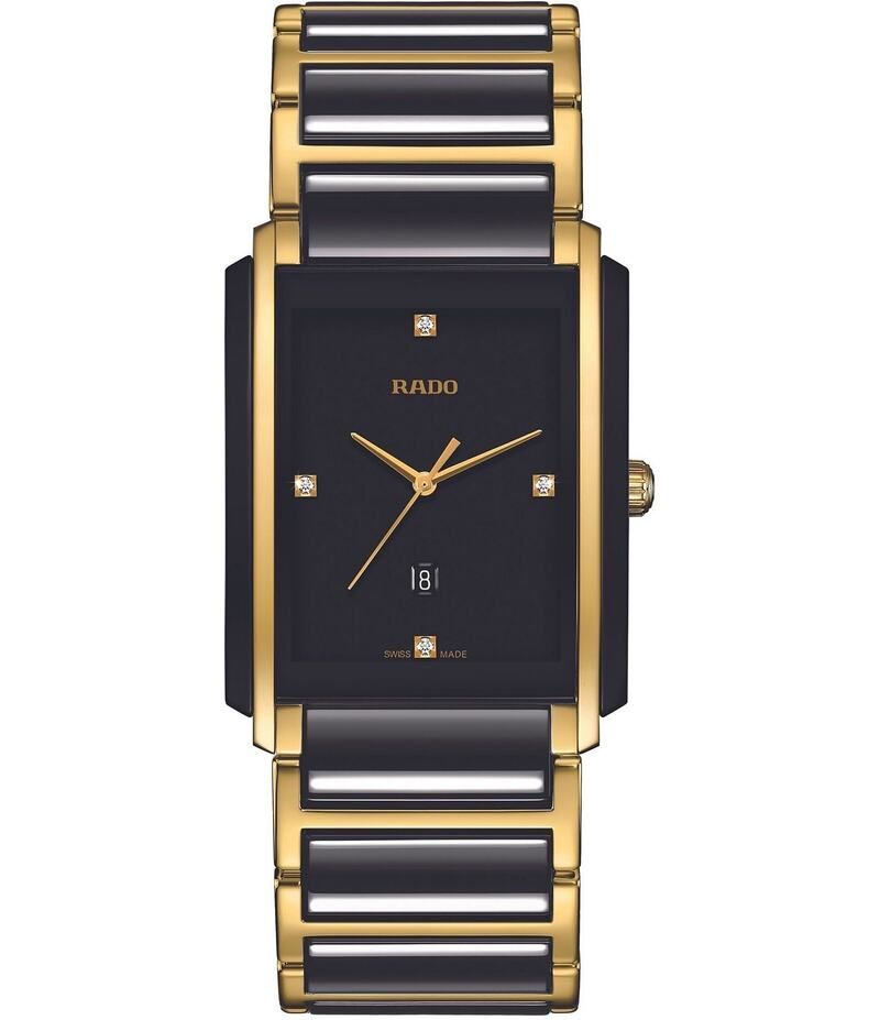 ラド レディース アクセサリー 腕時計 RADO Unisex 31mm Integral Diamonds Analog Ceramic Bracelet Watch Two Tone