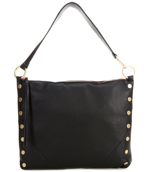 ハミット レディース バッグ Hammitt Kyle Large Brushed Gold Shoulder Bag BlackBrushed GoldRed Zip ブラック