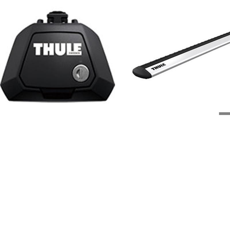 [Thule(スーリー)] スバル フォレスター(レール付 SK#)用 ウイングバーEVOセット シルバー