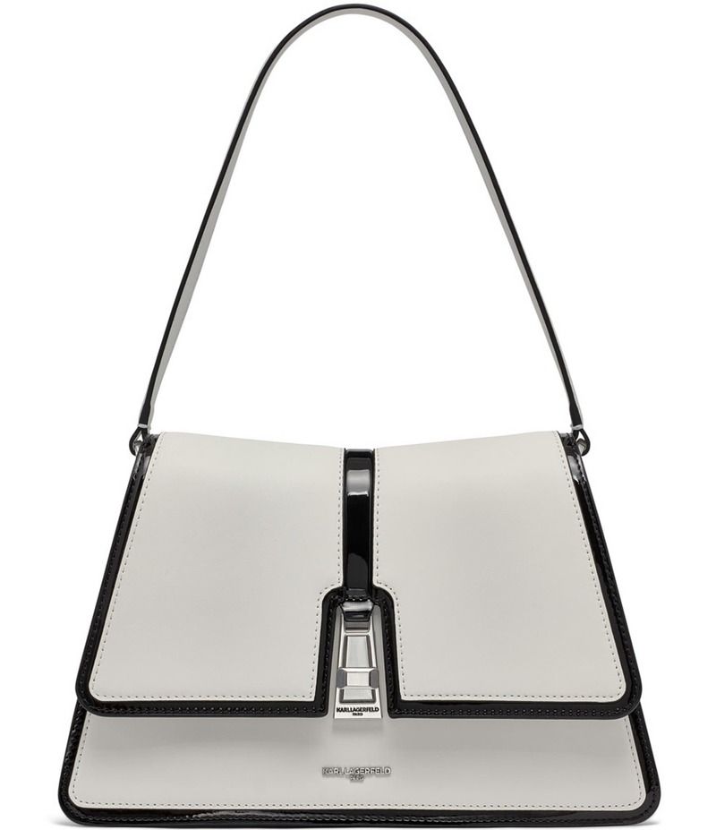 カール ラガーフェルド レディース バッグ ショルダーバッグ KARL LAGERFELD PARIS Mercerie Shoulder Bag WhiteBlack ホワイト