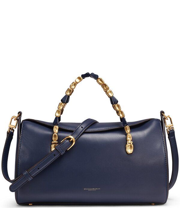 ダナキャラン レディース バッグ Donna Karan Crinoline Satchel Bag Dark Night