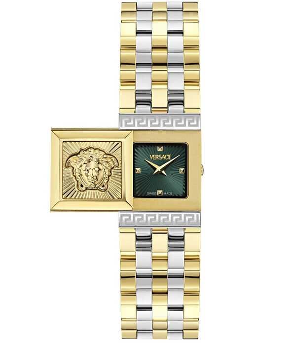 ヴェルサーチ レディース アクセサリー 腕時計 Tシャツ Womens Versace Reveal Analog Two Tone Stainlessteel Bracelet Watch Two 227,400円
