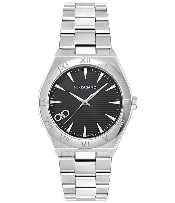 サルヴァトーレ フェラガモ レディース アクセサリー 腕時計 Tシャツ Salvatore Ferragamo Mens Vega Upper East Quartz Analog Stainless