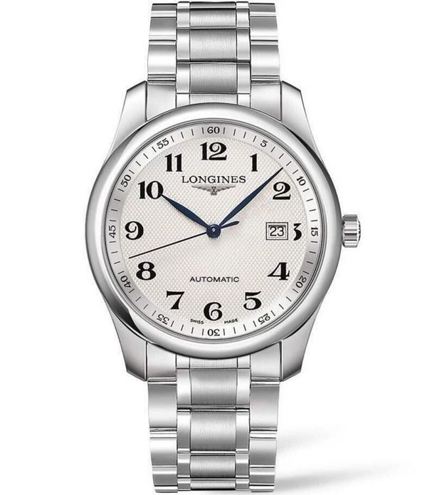 ロンジン レディース アクセサリー 腕時計 Tシャツ Longines Mens Master Collection Automatic Silver Dial Stainlessteel Brace