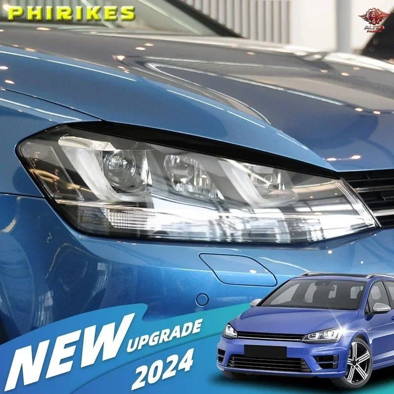 ゴルフ7のV&Wに適した1ペアの車のヘッドライト眉毛まぶたトリムカバーステッカーの装飾 ヘッドライト眉毛 (Color : Whit フォルクスワーゲン VW ゴルフ7 ゴルフ7 MK7 GTI 2個セット 車用ヘッドライト ヘッドランプ アイブロウ ヘッドライトカバー トリムステッカ  - メルカリ