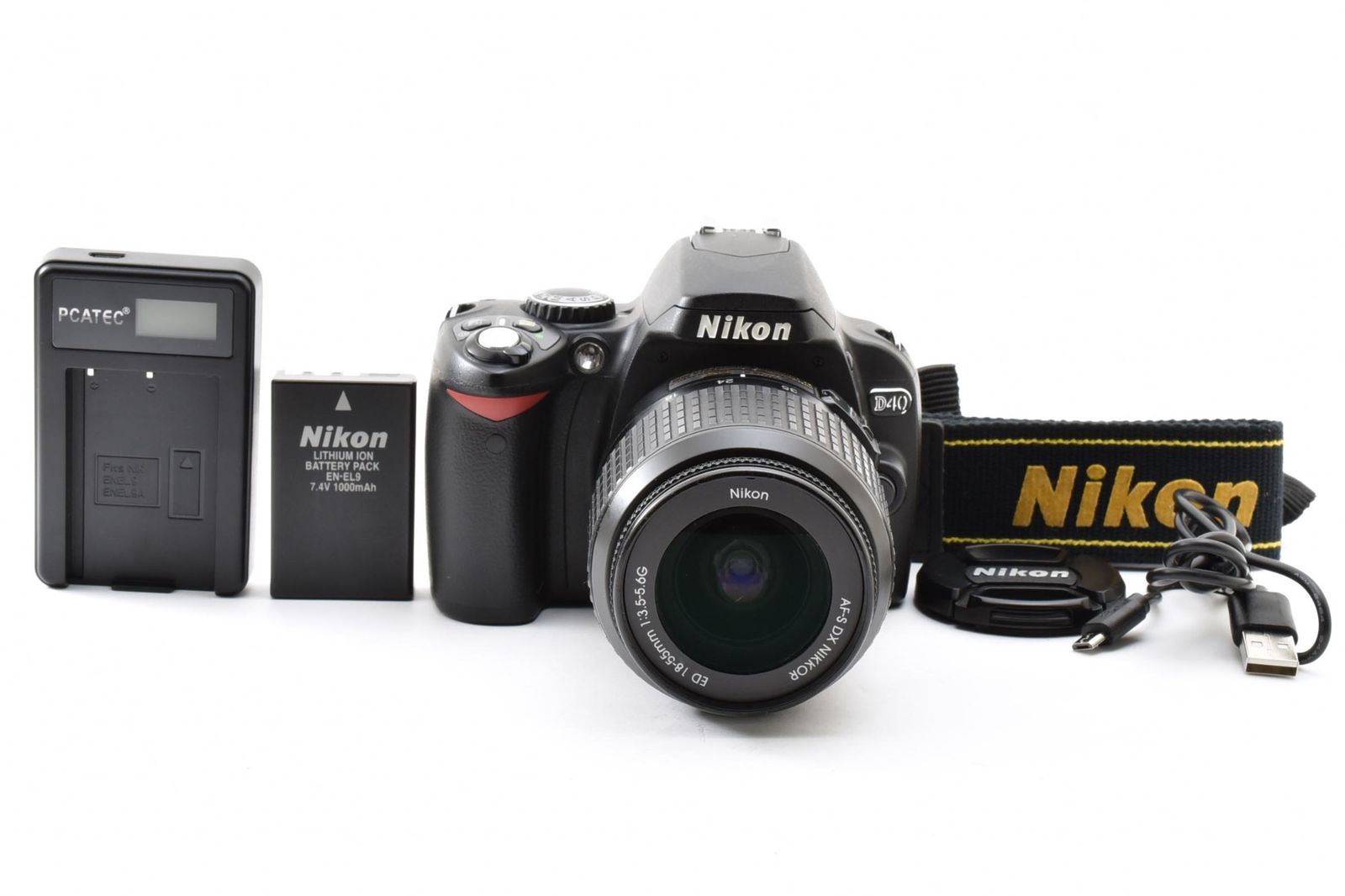 実用品 Nikon ニコン D40 / AF-S NIKKOR 18-55mm 3.5-5.6 G ED DX レンズキット デジタル一眼カメラ シャッター数10743枚 #4295