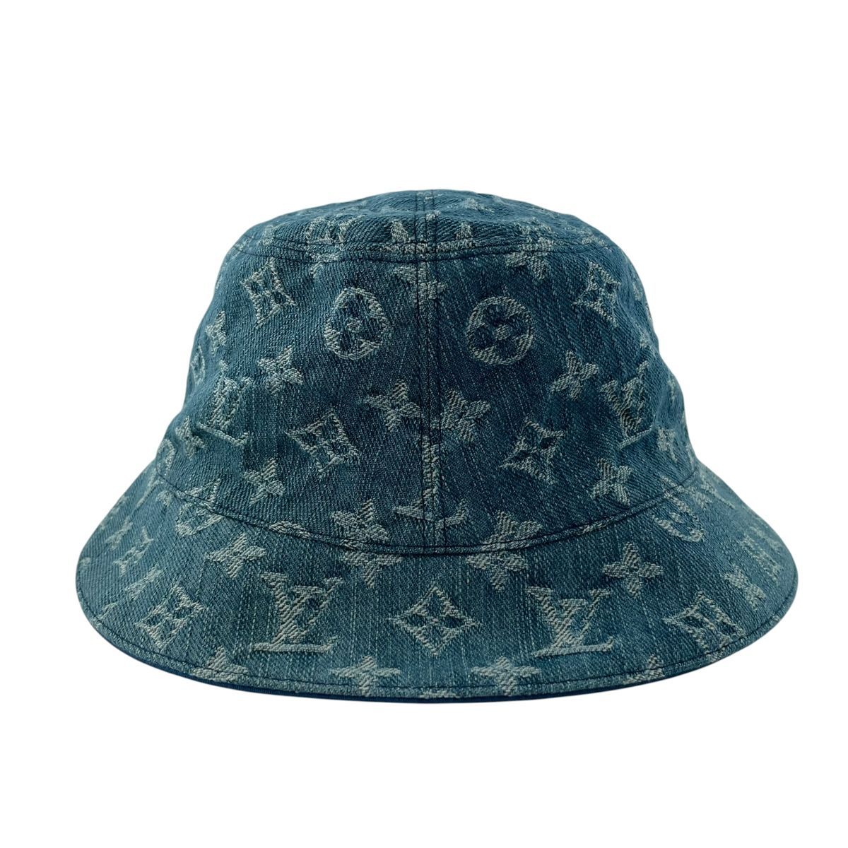【中古】LOUIS VUITTON ルイ・ヴィトン ボネ・モノグラム ハット M78772 モノグラム エッセンシャル デニム ブルー 男女兼用  バケットハット 26020151 RD 中古】LOUIS VUITTON ルイ・ヴィトン ボネ・モノグラム ハット M78772
