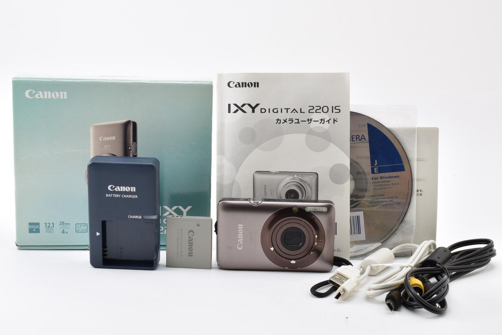 実用品 箱あり Canon キャノン IXY DIGITAL 220IS コンパクトデジタル