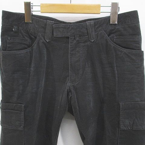 メッサジェリエ Messagerie ロング丈 カーゴパンツ スエード調 ジップ