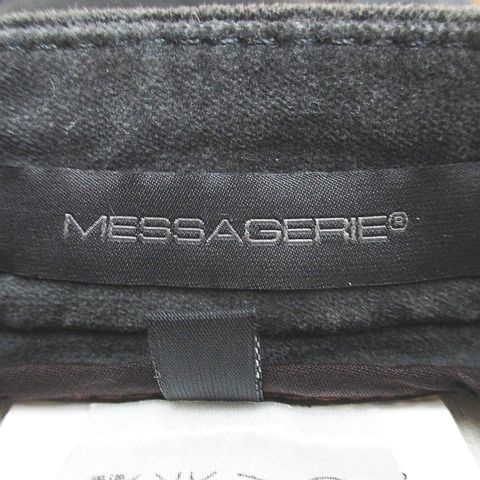 メッサジェリエ Messagerie ロング丈 カーゴパンツ スエード調 ジップ