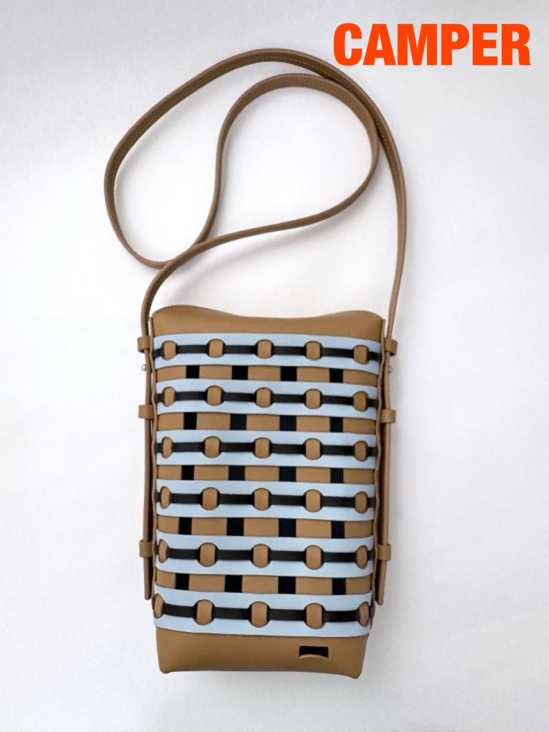 【新品】CAMPER　カンペール　PLAYFUL LEATHER BAG 「MIJAS」定価22,000円　ブラウン　ブラック　ブルー　ショルダー　カバン　バッグ　おしゃれ　送料込み　6468873