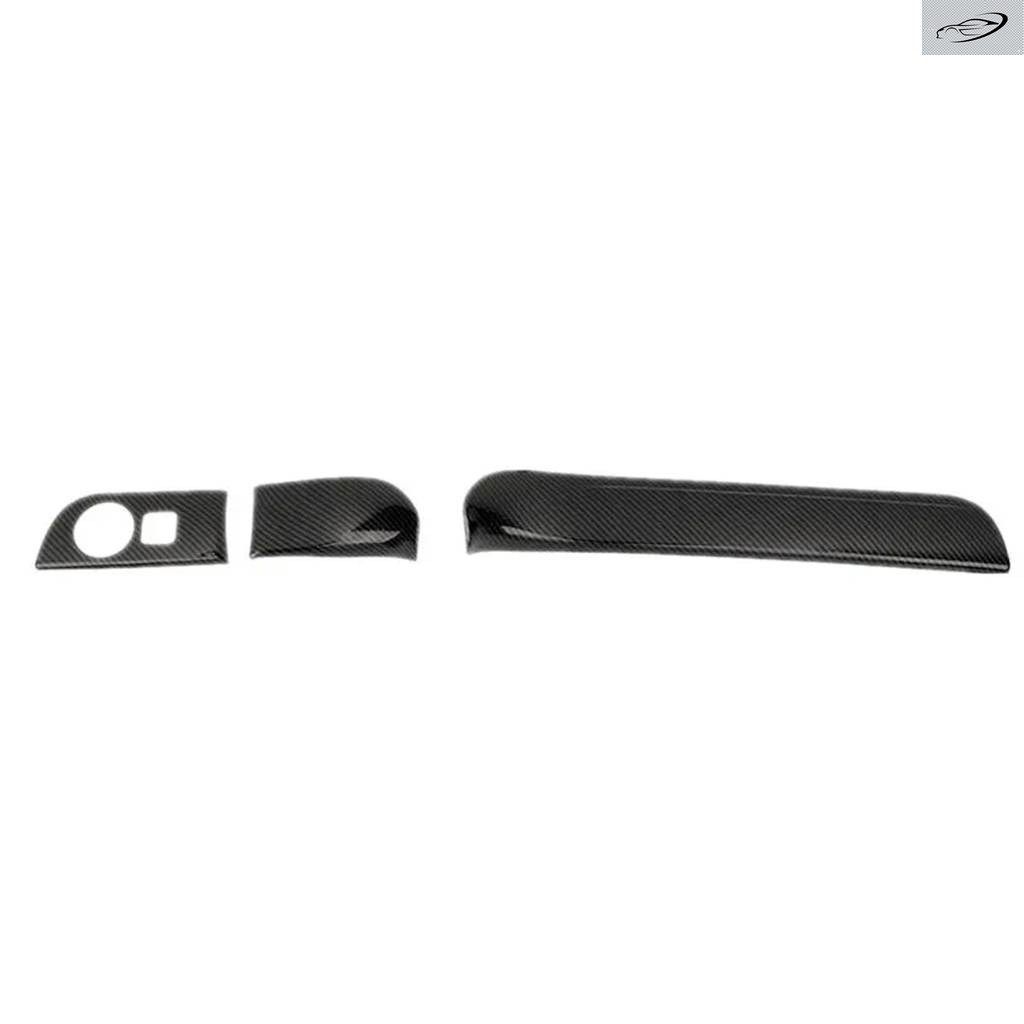 ダッジ デュランゴ 2011-2020 ABS カーボン ダッシュボード パネル カバー ヘッドライト スイッチ ボタン パネル トリム パーツ - 3個