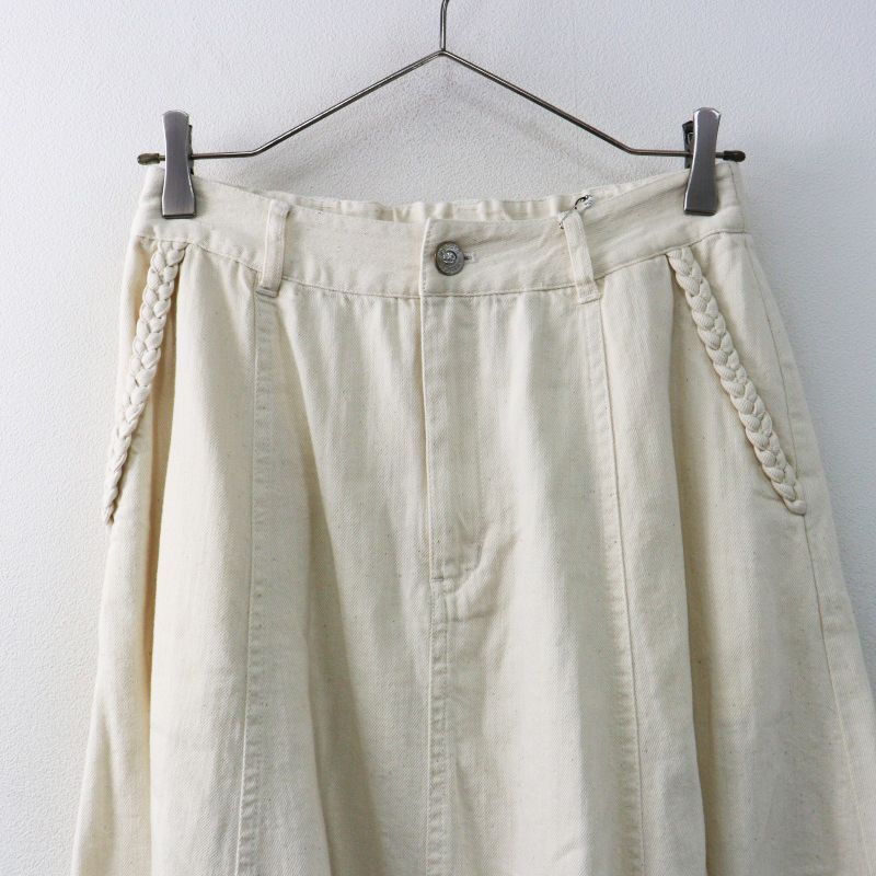美品 定価39600円 インゲボルグ INGEBORG ムラ糸デニムスカート 3