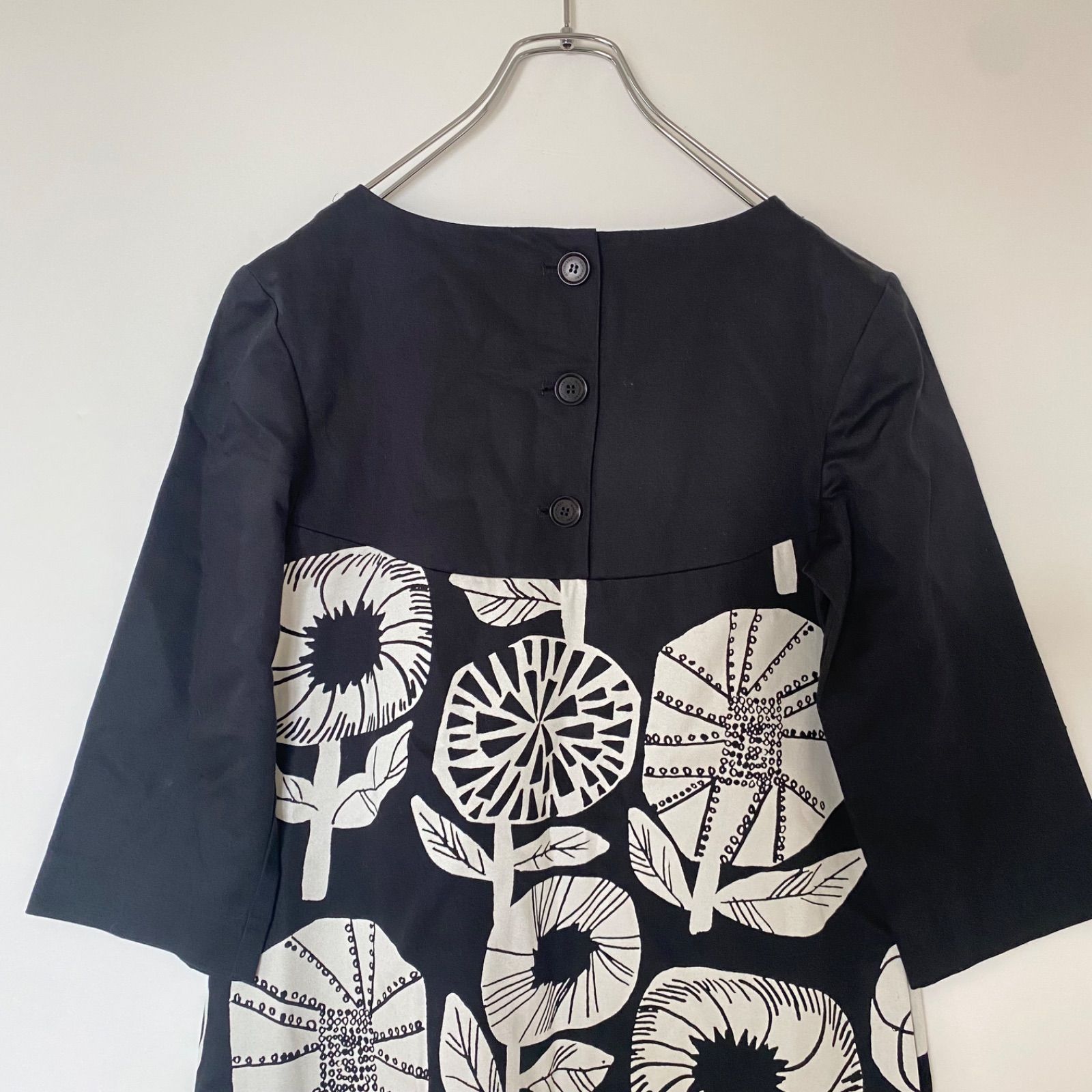 Marimekko マリメッコ Ella 花柄 七分袖 チュニック カットソー