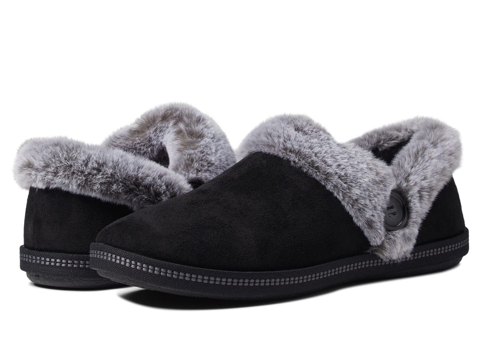 Skechers レディース Cozy Campfire-Fresh Toast スリッパ, ブラック, 8 Wide