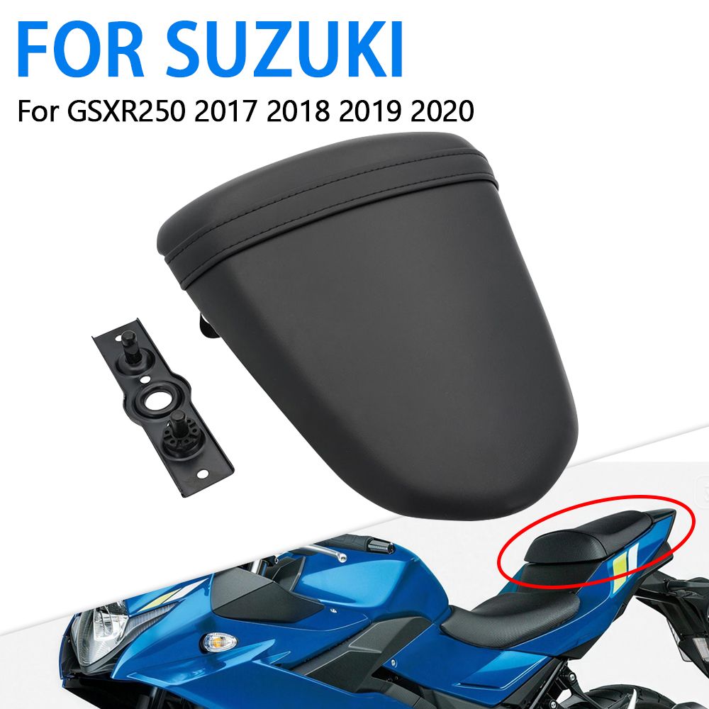 スズキ GSX250R/GSXR250 2017-2020 用 ブラックリアピリオン助手席クッション