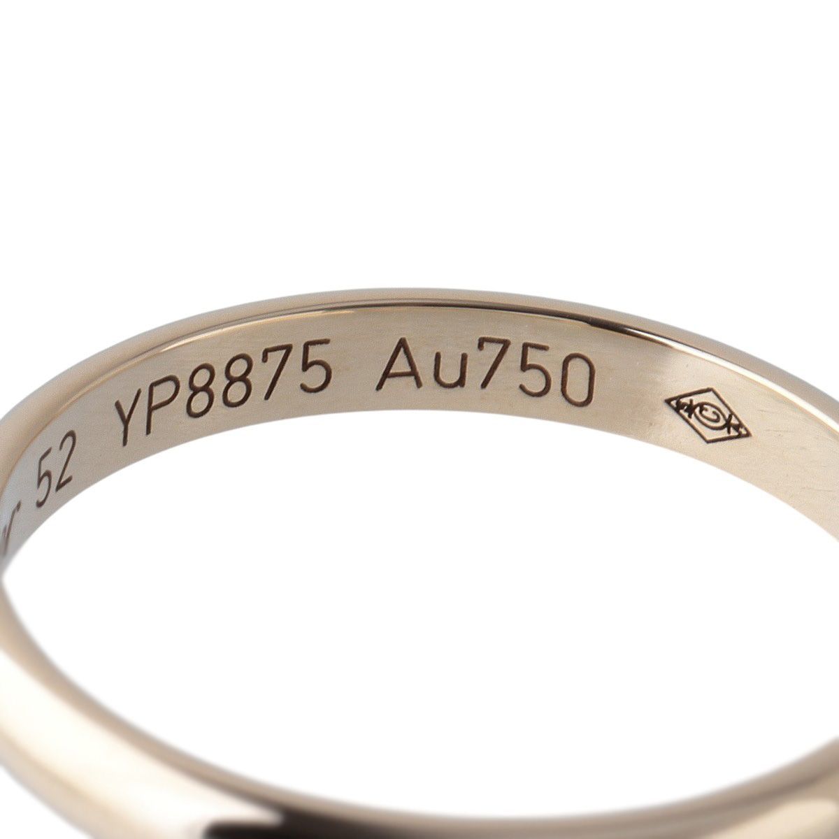 カルティエ 1895 ウェディング リング #52 幅2.4mm Au750YG 新品仕上げ