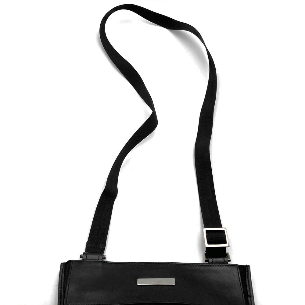 GUCCI グッチ 019 0348 ショルダーバッグ 斜め掛け ナイロン/レザー ブラック