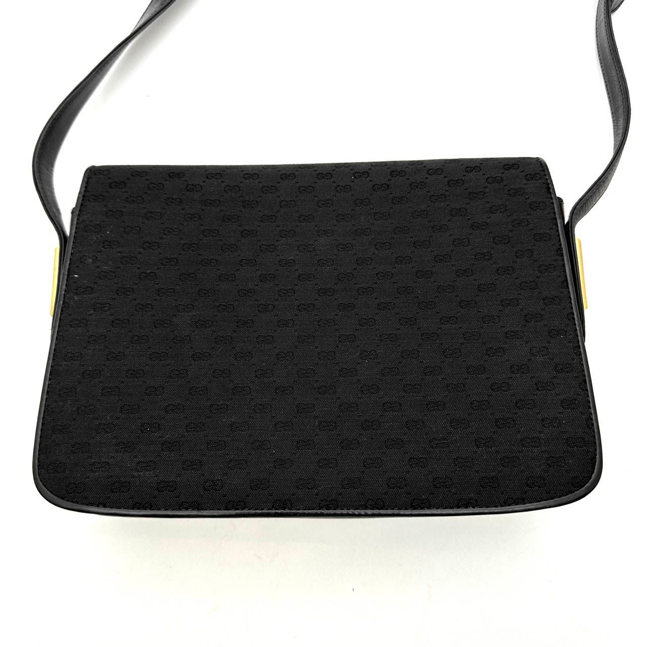 GUCCI グッチ ショルダーバッグ マイクロGG キャンバス レザー