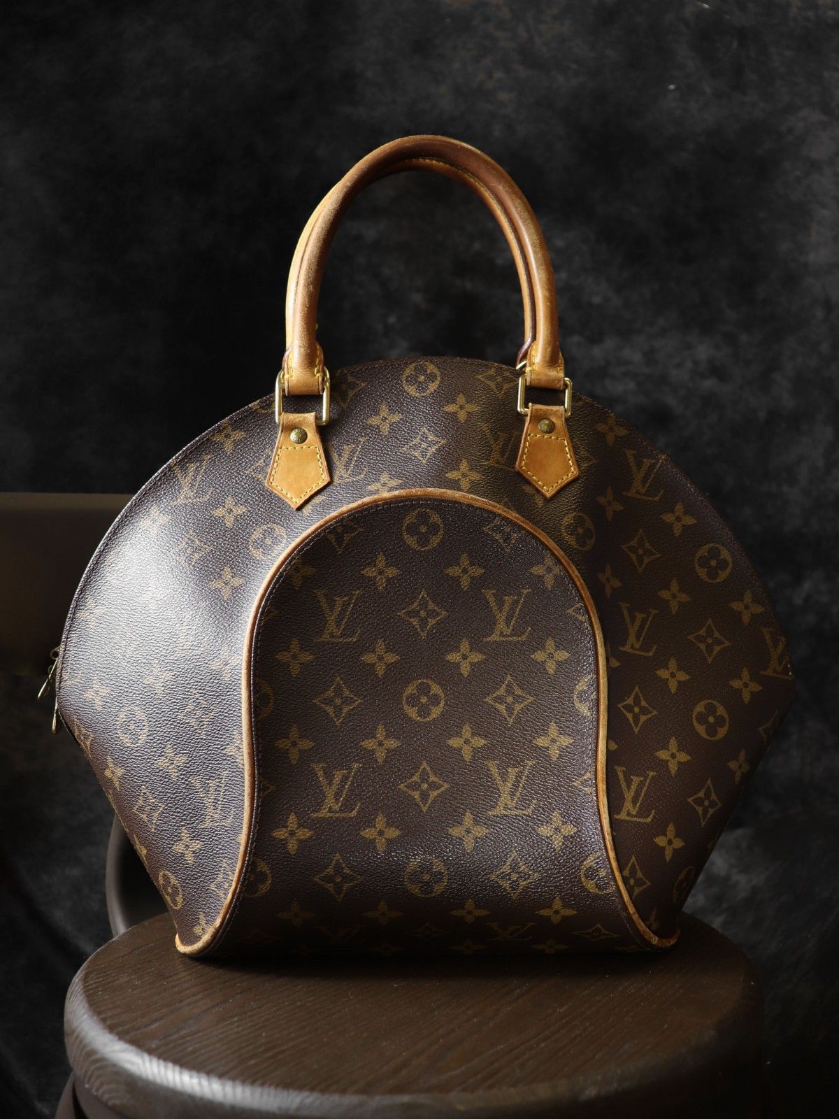 LOUIS VUITTON ルイ・ヴィトン M51127 エリプスPM ハンドバッグ モノグラム ブラウン ヴィンテージ