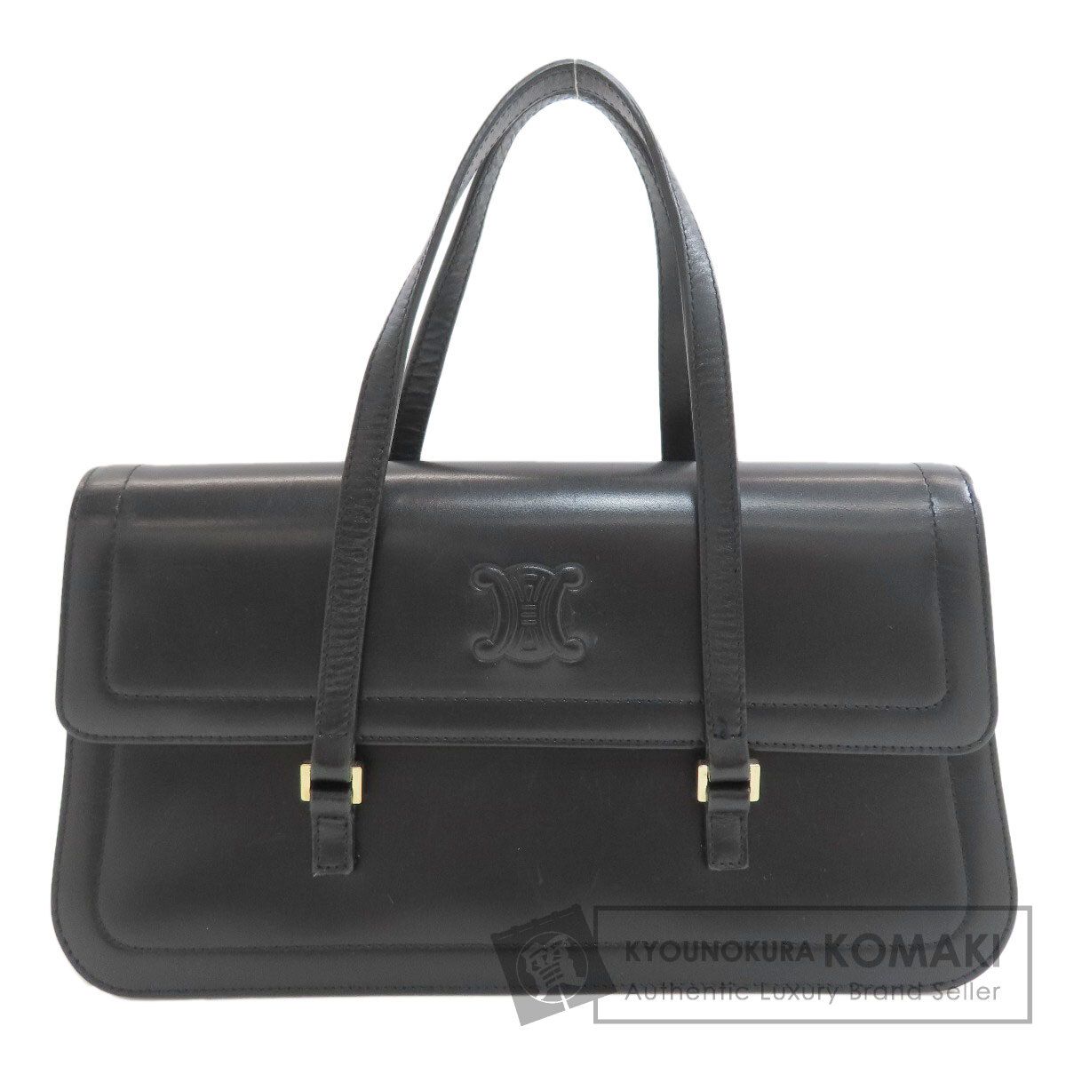 CELINE セリーヌ マカダム ハンドバッグ カーフ レディース [中古]
