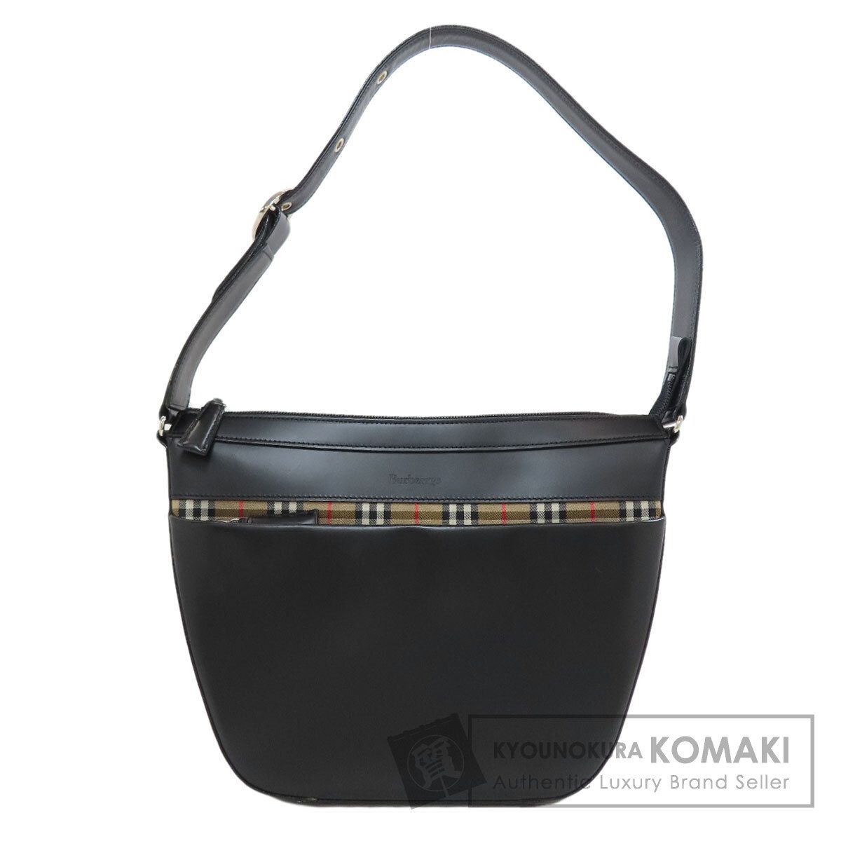 BURBERRY バーバリー バーバリーチェック ワンショルダー ショルダーバッグ レザー レディース [中古]