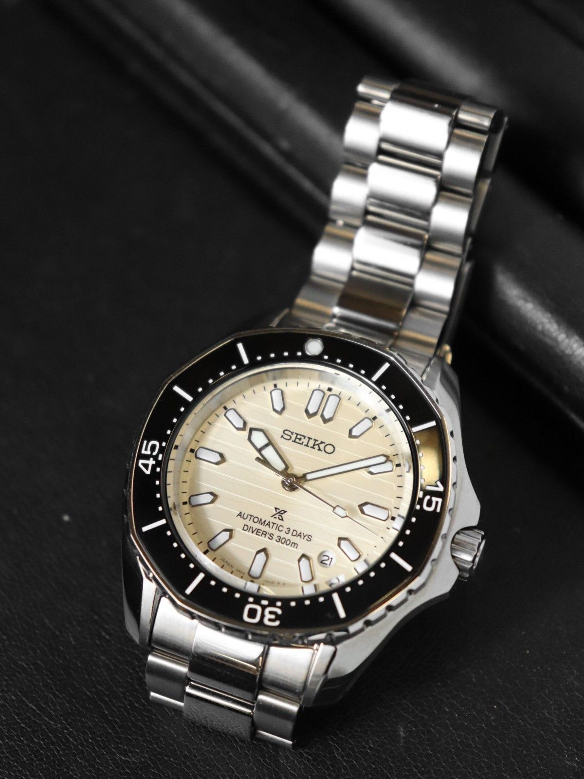 美品 SEIKO セイコー プロスペックス SBDC201/6R55-00J0 腕時計 自動巻き パールベージュ メンズ【中古】 美品 SEIKO セイコー プロスペックス SBDC201/6R55-00J0 腕時計 自動