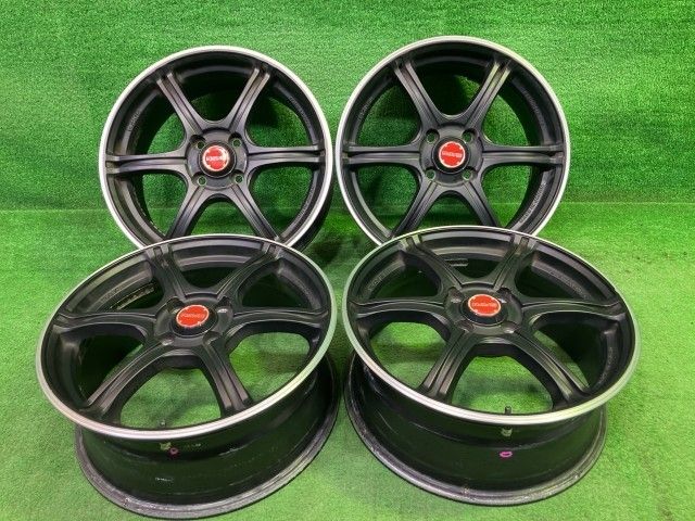 レイズ グラムライツ ｳﾞｨｯﾂ ｽｲﾌﾄ ホイール アルミ クロ 16インチ 6.5J 5穴 4本 100 +52
