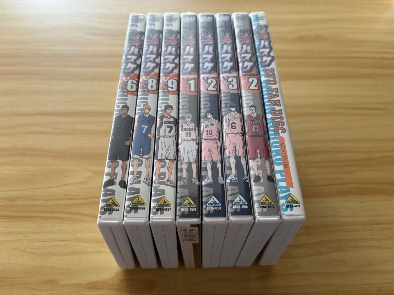 中古][DVD] 黒子のバスケ 8点セット／1dt (6、8-9)<エンドカード付き