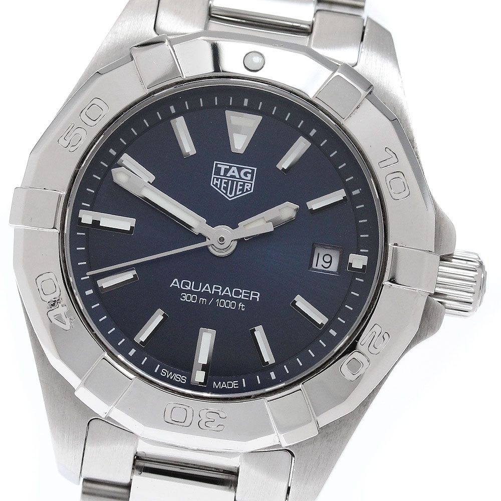 タグホイヤー TAG HEUER WBD1412 アクアレーサー デイト クォーツ レディース 良品 _962975