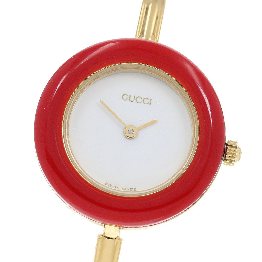 グッチ GUCCI 11/12.2 チェンジベゼル クォーツ レディース _968507
