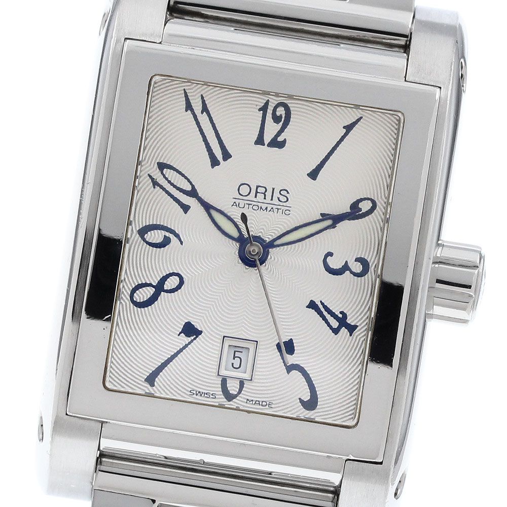 オリス ORIS 7526 レクタンギュラー デイト 自動巻き ボーイズ _962304