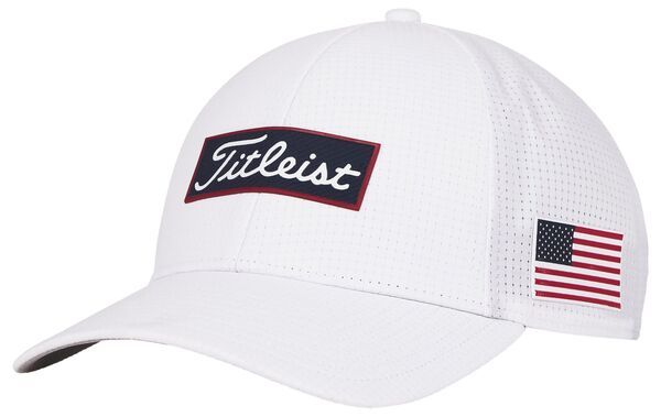 タイトリスト メンズ アクセサリー 帽子 Titleist Adult Pior Generation Oceanside Golf Hat WhiteNavyRed ホワイト