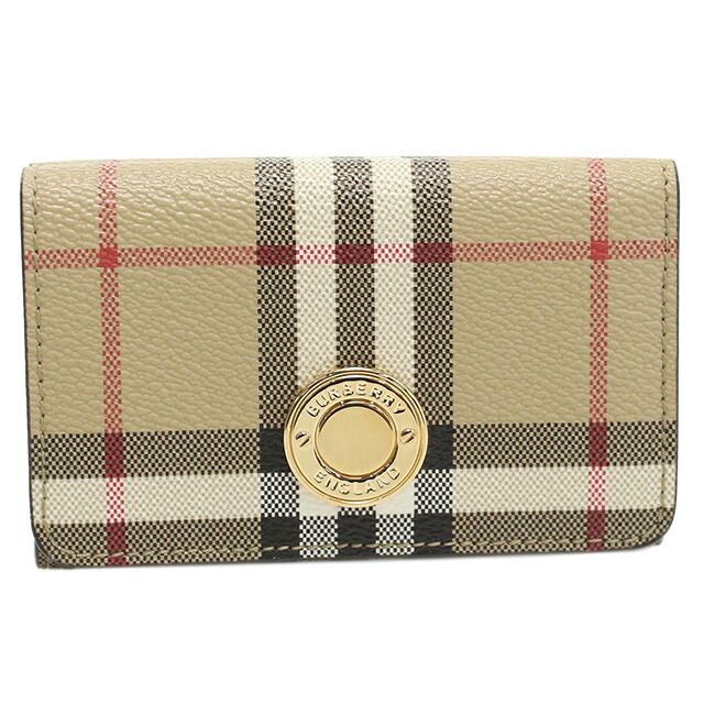 【新品】バーバリー BURBERRY 三折財布小銭入付き レディース 8070416