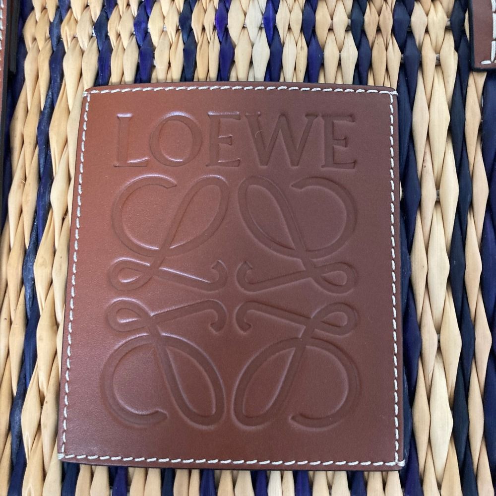 新品同様 LOEWE ロエベ アナグラム スクエア ラフィア バスケット